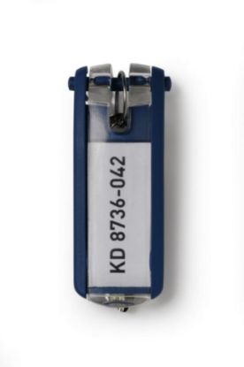 Afbeeldingen van Durable sleutellabel met ring blauw 6stuks, 195707