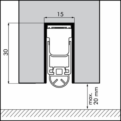 Afbeeldingen van Ellen Automatische valdorpel EM Uni-Proof 1128mm