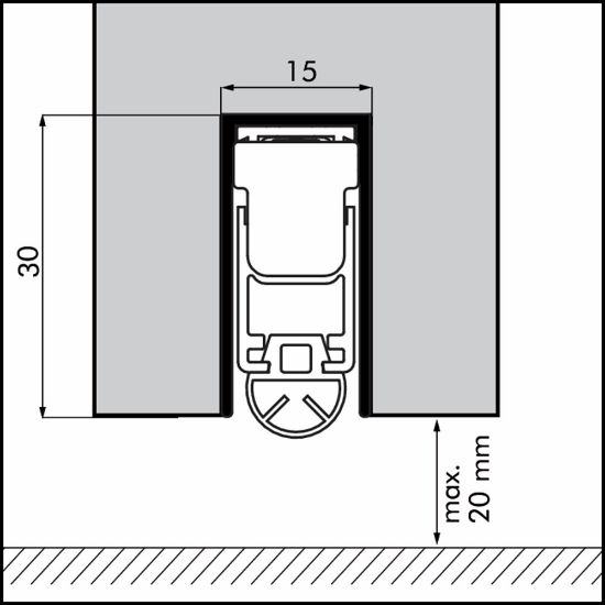 Afbeeldingen van Ellen Automatische valdorpel EM Uni-Proof 628mm