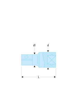Afbeeldingen van Facom Verlengstuk met kogelknop 1/2" S 130mm