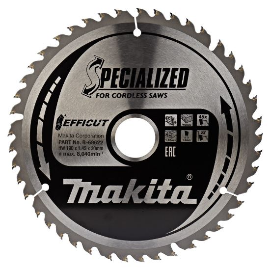 Afbeeldingen van Makita Zaagb FF 190x30x1,45 45T 23gr B-68622