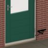 Afbeeldingen van GB Deuropvangbeugel verzinkt (thermisch, vuurverzinkt) std. incl. toebehoren haaks