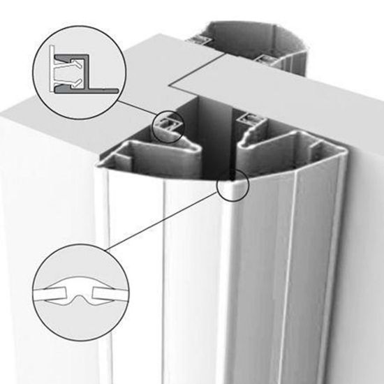 Afbeeldingen van Ellen Vingerbeschermingsprofiel FINPROTECT+ 50-90 250cm wit