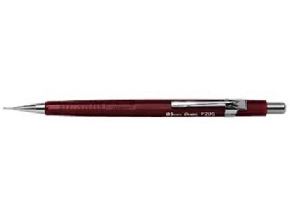 Afbeeldingen van Pentel vulpotlood p205, 0.5 mm, 1158, rood