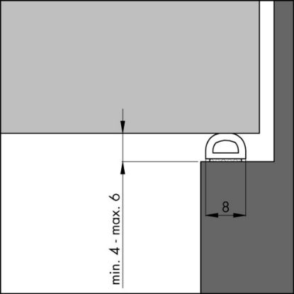 Afbeeldingen van Ellen Tochtband D wit EPDM 7,5 meter
