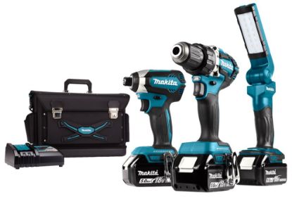 Afbeeldingen van Makita 18 V Combiset boren en (slag)schroeven DLX3090TX1