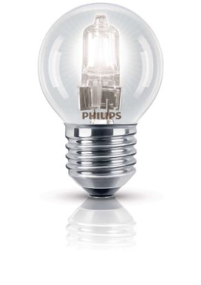 Afbeeldingen van PHILIPS Spaarlamp Halogeen kogellamp warm wit E27 28 Watt