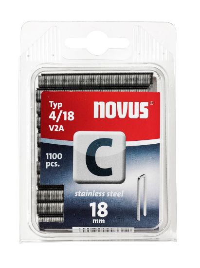 Afbeeldingen van NOVUS Nieten 18 mm, c4, 1100 stuks, rvs
